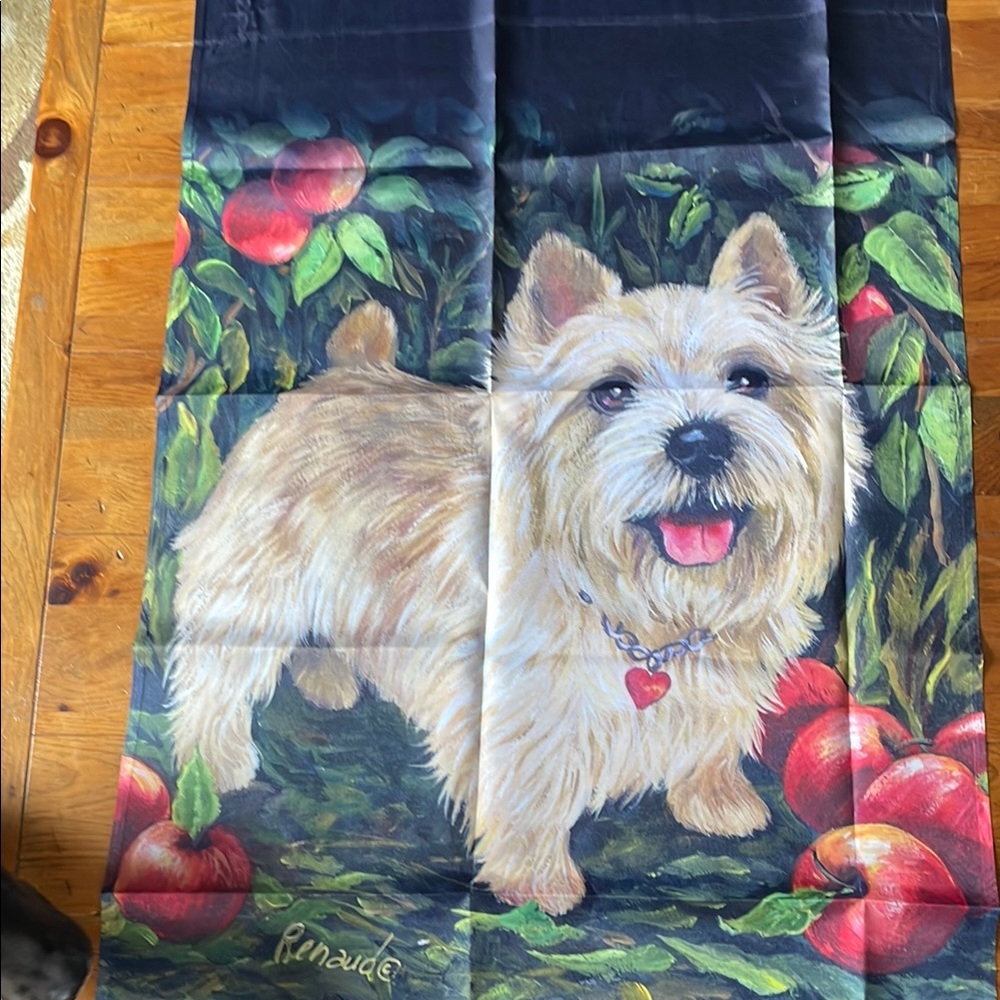Precious Pet Painting Large outdoor flag 28x40” with dog design